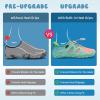 imageWateLves ToddlerLittleBigKid Water Shoes Wide Barefoot Aqua Athletic Sneakers Girls Boys Hiking Beach Swim Fast Dry Shoes Builtin Heel GripsPink Green
