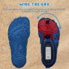 imageWateLves ToddlerLittleBigKid Water Shoes Wide Barefoot Aqua Athletic Sneakers Girls Boys Hiking Beach Swim Fast Dry Shoes Builtin Heel GripsRed Blue