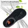 imageWateLves Water Shoes for Toddler Little Kid Minimalist Wide Barefoot Zero Drop Sole Splay Naturally Aqua Sneakers Boys GirlsDqBlack