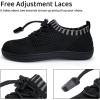 imageWateLves Water Shoes for Toddler Little Kid Minimalist Wide Barefoot Zero Drop Sole Splay Naturally Aqua Sneakers Boys GirlsDqBlack