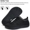 imageWateLves Water Shoes for Toddler Little Kid Minimalist Wide Barefoot Zero Drop Sole Splay Naturally Aqua Sneakers Boys GirlsDqBlack