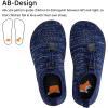 imageWateLves Water Shoes for Toddler Little Kid Minimalist Wide Barefoot Zero Drop Sole Splay Naturally Aqua Sneakers Boys GirlsDqDark Blue