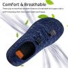 imageWateLves Water Shoes for Toddler Little Kid Minimalist Wide Barefoot Zero Drop Sole Splay Naturally Aqua Sneakers Boys GirlsDqDark Blue