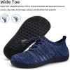 imageWateLves Water Shoes for Toddler Little Kid Minimalist Wide Barefoot Zero Drop Sole Splay Naturally Aqua Sneakers Boys GirlsDqDark Blue