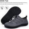 imageWateLves Water Shoes for Toddler Little Kid Minimalist Wide Barefoot Zero Drop Sole Splay Naturally Aqua Sneakers Boys GirlsDqDark Gray