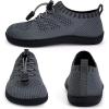 imageWateLves Water Shoes for Toddler Little Kid Minimalist Wide Barefoot Zero Drop Sole Splay Naturally Aqua Sneakers Boys GirlsDqDark Gray