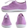 imageWateLves Water Shoes for Toddler Little Kid Minimalist Wide Barefoot Zero Drop Sole Splay Naturally Aqua Sneakers Boys GirlsDqPurple