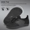imageWateLves Water Shoes for Toddler Little Kid Minimalist Wide Barefoot Zero Drop Sole Splay Naturally Aqua Sneakers Boys GirlsYnBlack