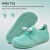 imageWateLves Water Shoes for Toddler Little Kid Minimalist Wide Barefoot Zero Drop Sole Splay Naturally Aqua Sneakers Boys GirlsYnMint Green