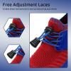 imageWateLves Water Shoes for Toddler Little Kid Minimalist Wide Barefoot Zero Drop Sole Splay Naturally Aqua Sneakers Boys GirlsYnRed Blue
