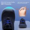 imageWateLves Wide Toddler Water Shoes Kids Barefoot Athletic Sneakers Girls Boys Quick Dry Aqua Socks for Beach Hiking Swim Kayak Sport Accessories Camping EssentialsNavy Blue
