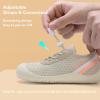 imageWateLves Wide Toddler Water Shoes Kids Barefoot Athletic Sneakers Girls Boys Quick Dry Aqua Socks for Beach Hiking Swim Kayak Sport Accessories Camping EssentialsBeige