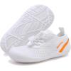 imageWateLves Wide Toddler Water Shoes Kids Barefoot Athletic Sneakers Girls Boys Quick Dry Aqua Socks for Beach Hiking Swim Kayak Sport Accessories Camping EssentialsWhite