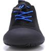 imageWateLves Wide Toddler Water Shoes Kids Barefoot Athletic Sneakers Girls Boys Quick Dry Aqua Socks for Beach Hiking Swim Kayak Sport Accessories Camping EssentialsBlack Blue