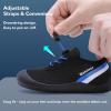 imageWateLves Wide Toddler Water Shoes Kids Barefoot Athletic Sneakers Girls Boys Quick Dry Aqua Socks for Beach Hiking Swim Kayak Sport Accessories Camping EssentialsBlack Blue