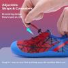 imageWateLves Wide Toddler Water Shoes Kids Barefoot Athletic Sneakers Girls Boys Quick Dry Aqua Socks for Beach Hiking Swim Kayak Sport Accessories Camping EssentialsRed Blue