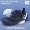 imageWateLves Wide Toddler Water Shoes Kids Barefoot Athletic Sneakers Girls Boys Quick Dry Aqua Socks for Beach Hiking Swim Kayak Sport Accessories Camping EssentialsNavy Blue