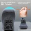 imageWateLves Wide Toddler Water Shoes Kids Barefoot Athletic Sneakers Girls Boys Quick Dry Aqua Socks for Beach Hiking Swim Kayak Sport Accessories Camping EssentialsDark Gray