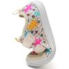imageWateLves Wide Toddler Water Shoes Kids Barefoot Beach Swim Aqua Shoes Boys Girls Breathable Mesh Walking Hook and Loop SneakersBeige Unicorn