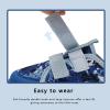 imageWateLves Wide Toddler Water Shoes Kids Barefoot Beach Swim Aqua Shoes Boys Girls Breathable Mesh Walking Hook and Loop SneakersBlue Shark