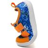 imageWateLves Wide Toddler Water Shoes Kids Barefoot Beach Swim Aqua Shoes Boys Girls Breathable Mesh Walking Hook and Loop SneakersBlueYellow