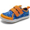 imageWateLves Wide Toddler Water Shoes Kids Barefoot Beach Swim Aqua Shoes Boys Girls Breathable Mesh Walking Hook and Loop SneakersBlueYellow