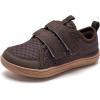 imageWateLves Wide Toddler Water Shoes Kids Barefoot Beach Swim Aqua Shoes Boys Girls Breathable Mesh Walking Hook and Loop SneakersBrown