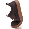 imageWateLves Wide Toddler Water Shoes Kids Barefoot Beach Swim Aqua Shoes Boys Girls Breathable Mesh Walking Hook and Loop SneakersBrown