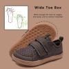 imageWateLves Wide Toddler Water Shoes Kids Barefoot Beach Swim Aqua Shoes Boys Girls Breathable Mesh Walking Hook and Loop SneakersBrown