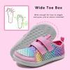 imageWateLves Wide Toddler Water Shoes Kids Barefoot Beach Swim Aqua Shoes Boys Girls Breathable Mesh Walking Hook and Loop SneakersColourful Fishscales