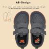 imageWateLves Wide Toddler Water Shoes Kids Barefoot Beach Swim Aqua Shoes Boys Girls Breathable Mesh Walking Hook and Loop SneakersDark Gray