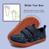 imageWateLves Wide Toddler Water Shoes Kids Barefoot Beach Swim Aqua Shoes Boys Girls Breathable Mesh Walking Hook and Loop SneakersDinosaur