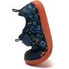 imageWateLves Wide Toddler Water Shoes Kids Barefoot Beach Swim Aqua Shoes Boys Girls Breathable Mesh Walking Hook and Loop SneakersDinosaur