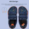 imageWateLves Wide Toddler Water Shoes Kids Barefoot Beach Swim Aqua Shoes Boys Girls Breathable Mesh Walking Hook and Loop SneakersDinosaur