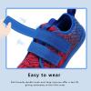 imageWateLves Wide Toddler Water Shoes Kids Barefoot Beach Swim Aqua Shoes Boys Girls Breathable Mesh Walking Hook and Loop SneakersRed Blue