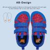 imageWateLves Wide Toddler Water Shoes Kids Barefoot Beach Swim Aqua Shoes Boys Girls Breathable Mesh Walking Hook and Loop SneakersRed Blue