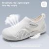 imageWateLves Wide Toddler Water Shoes Kids Quick Dry Barefoot Shoes Girls Boys Aqua Athletic Sneakers for Beach Hiking Swim Kayak Sport Accessories Camping EssentialsWhite