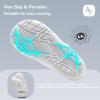 imageWateLves Wide Toddler Water Shoes Kids Quick Dry Barefoot Shoes Girls Boys Aqua Athletic Sneakers for Beach Hiking Swim Kayak Sport Accessories Camping EssentialsWhite