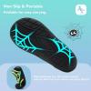 imageWateLves Wide Toddler Water Shoes Kids Quick Dry Barefoot Shoes Girls Boys Aqua Athletic Sneakers for Beach Hiking Swim Kayak Sport Accessories Camping EssentialsDinosaurs