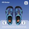imageWateLves Wide Toddler Water Shoes Kids Quick Dry Barefoot Shoes Girls Boys Aqua Athletic Sneakers for Beach Hiking Swim Kayak Sport Accessories Camping EssentialsSharks