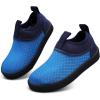imageWateLves Toddler Water Shoes Kids Boys and Girls  QuickDry MultiPurpose Casual Water Sneakers Slip On with Drainage Holes for Swim Walking Beach Vacation EssentialsBlue