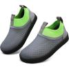 imageWateLves Toddler Water Shoes Kids Boys and Girls  QuickDry MultiPurpose Casual Water Sneakers Slip On with Drainage Holes for Swim Walking Beach Vacation EssentialsGrayGreen