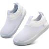 imageWateLves Toddler Water Shoes Kids Boys and Girls  QuickDry MultiPurpose Casual Water Sneakers Slip On with Drainage Holes for Swim Walking Beach Vacation EssentialsWhite