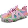 imageWateLves ToddlerLittleBigKid Water Shoes Wide Barefoot Aqua Athletic Sneakers Girls Boys Hiking Beach Swim Fast Dry Shoes Builtin Heel GripsFish Scale Colourful