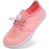imageWateLves Water Shoes for Toddler Little Kid Minimalist Wide Barefoot Zero Drop Sole Splay Naturally Aqua Sneakers Boys GirlsYnPink