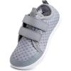 imageWateLves Wide Toddler Water Shoes Kids Barefoot Beach Swim Aqua Shoes Boys Girls Breathable Mesh Walking Hook and Loop SneakersLight Gray