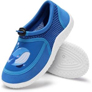 imageWateLves Kids Water Shoes for Boys and Girls Quick Dry Barefoot Aqua Socks Beach Swim Pool Shoes Toddler Little Kid to Big KidBlue