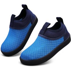 imageWateLves Toddler Water Shoes Kids Boys and Girls  QuickDry MultiPurpose Casual Water Sneakers Slip On with Drainage Holes for Swim Walking Beach Vacation EssentialsBlue