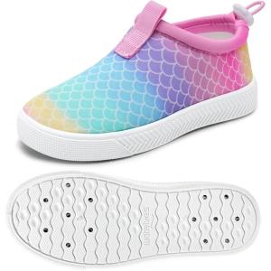 imageWateLves Toddler Water Shoes Kids Boys and Girls Quick Dry Water Sneakers Slip On Aqua Swim Shoes for Beach Daily WalkingFishscales