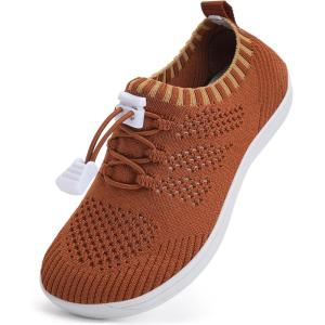 imageWateLves Water Shoes for Toddler Little Kid Minimalist Wide Barefoot Zero Drop Sole Splay Naturally Aqua Sneakers Boys GirlsDqBrown